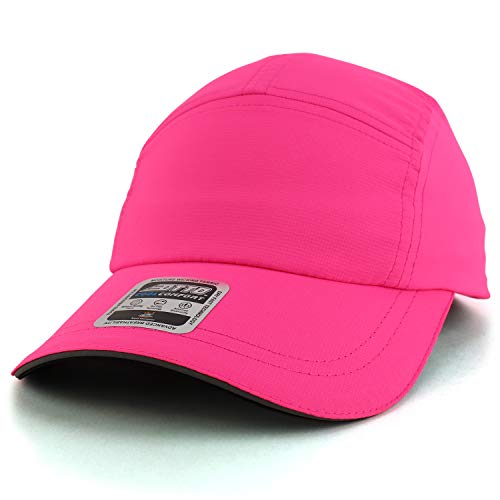 Trendy Apparel Shop 5 Panel Cool Comfort Moisture Wicking Fabric Baseball Cap