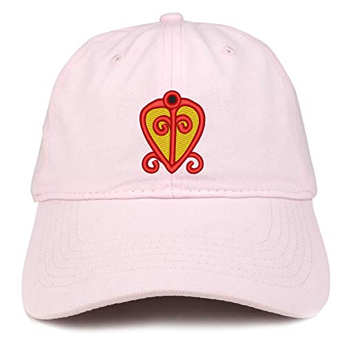 Trendy Apparel Shop Adinkra Power of Love Soft Crown 100% Brushed Cotton Cap