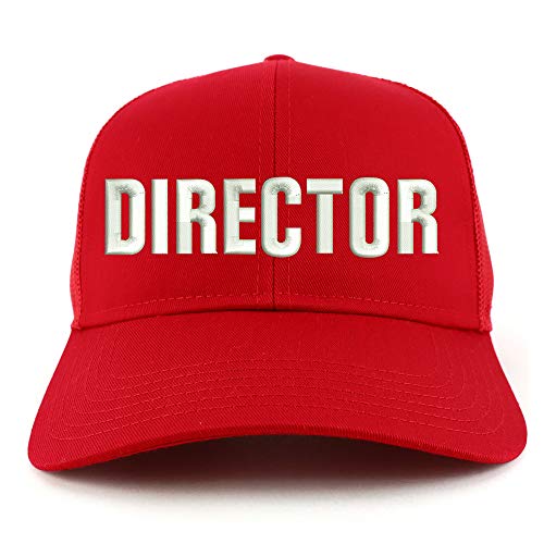 Trendy Apparel Shop Director Embroidered Structured High Profile Trucker Cap