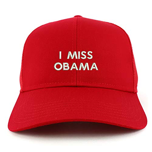 Trendy Apparel Shop I Miss Obama Structured High Profile Trucker Cap