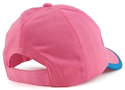 Trendy Apparel Shop Youth Size Girl's Butterfly Flower Embroidery Baseball Cap