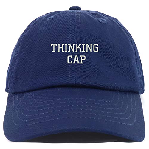 Trendy Apparel Shop Youth Thinking Cap Adjustable Soft Crown Baseball Cap