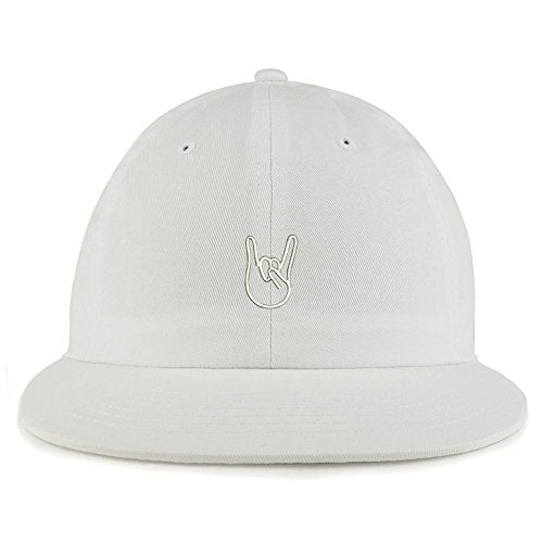 Trendy Apparel Shop Rock On Embroidered Unstructured Flatbill Adjustable Cap