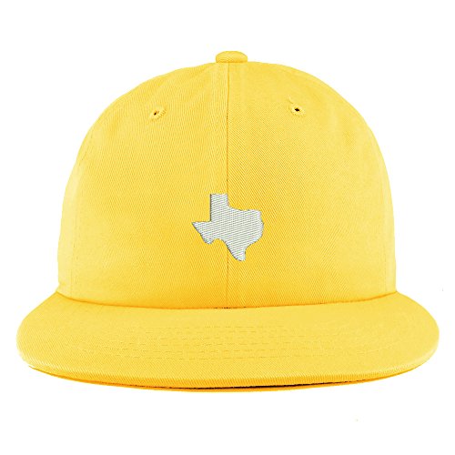 Trendy Apparel Shop Texas State Map Embroidered Unstructured Flatbill Adjustable Cap