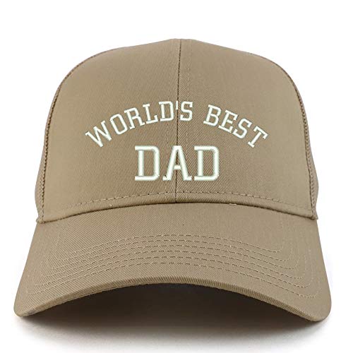 Trendy Apparel Shop World's Best Dad Structured High Profile Trucker Cap