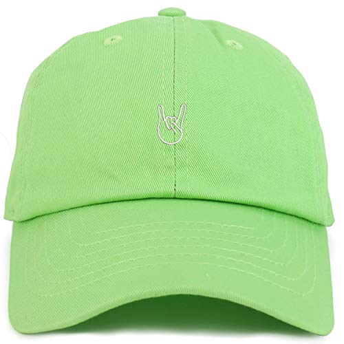 Trendy Apparel Shop Youth Rock On Logo Adjustable Soft Crown Baseball Cap