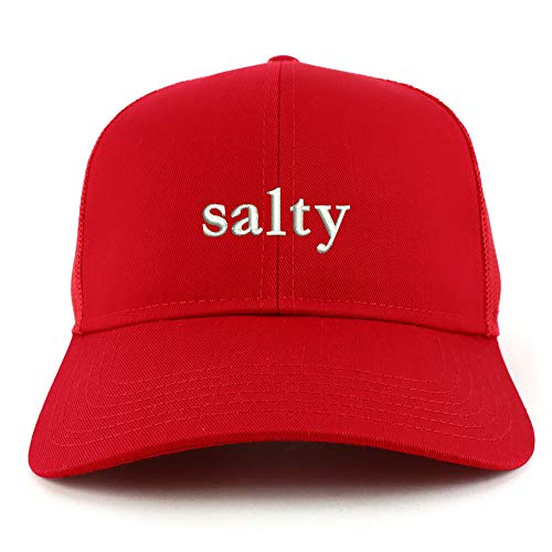 Trendy Apparel Shop Salty Embroidered Structured High Profile Trucker Cap