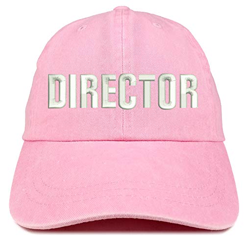 Trendy Apparel Shop Director Embroidered Washed Low Profile Cap