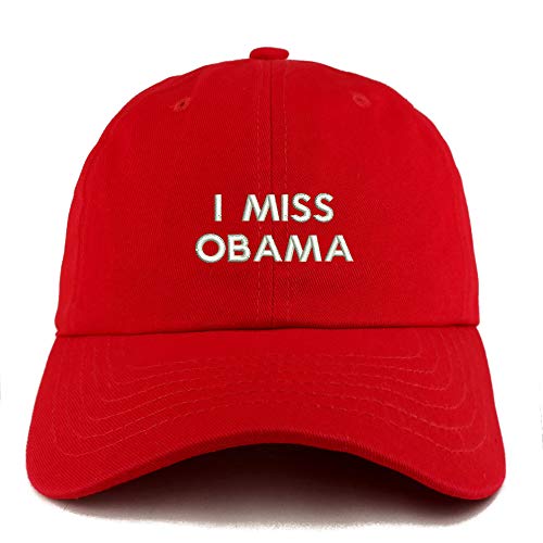 Trendy Apparel Shop I Miss Obama Solid Adjustable Unstructured Dad Hat