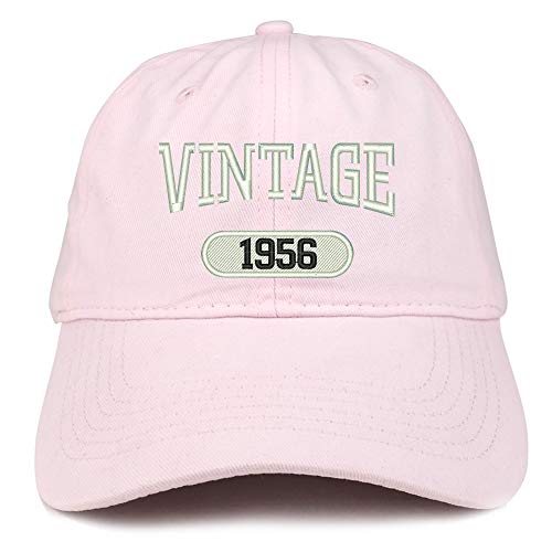 Trendy Apparel Shop 65th Birthday Vintage Year Soft Crown Brushed Cotton Cap