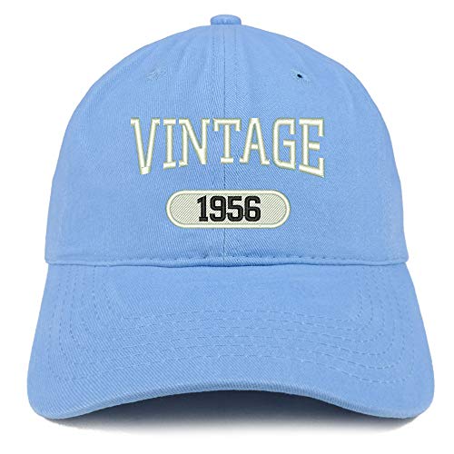 Trendy Apparel Shop 65th Birthday Vintage Year Soft Crown Brushed Cotton Cap