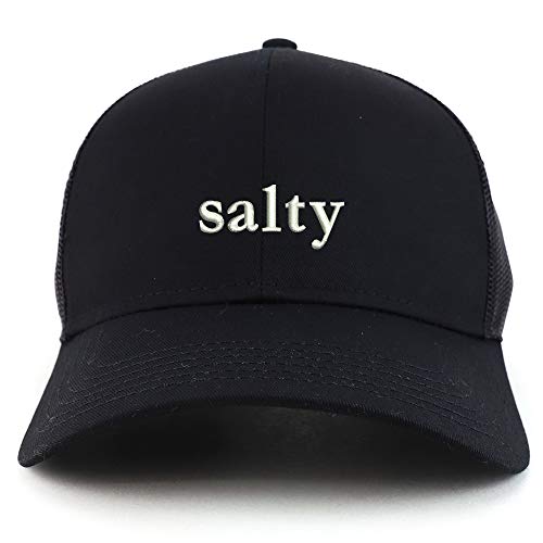 Trendy Apparel Shop Salty Embroidered Structured High Profile Trucker Cap