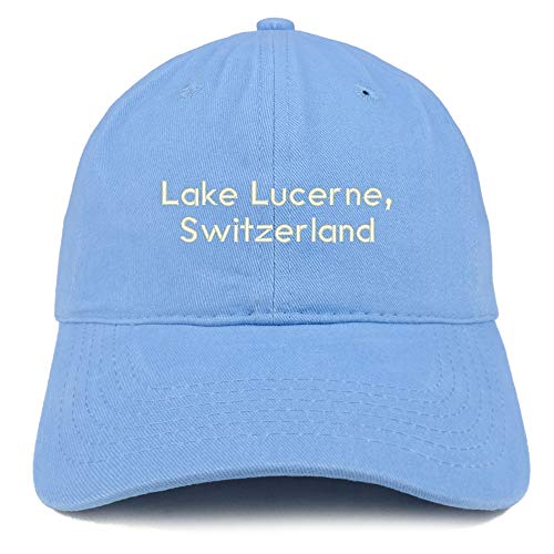 Trendy Apparel Shop Lake Lucerne Switzerland Embroidered Cotton Dad Hat