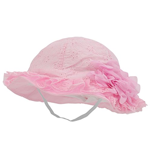 Trendy Apparel Shop Baby Infant Pastel Colors Lace Cotton Bonnet Hat