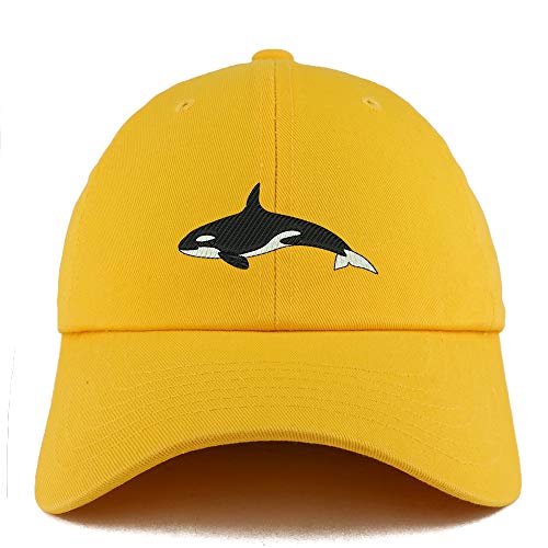 Trendy Apparel Shop Orca Killer Whale Solid Adjustable Unstructured Dad Hat