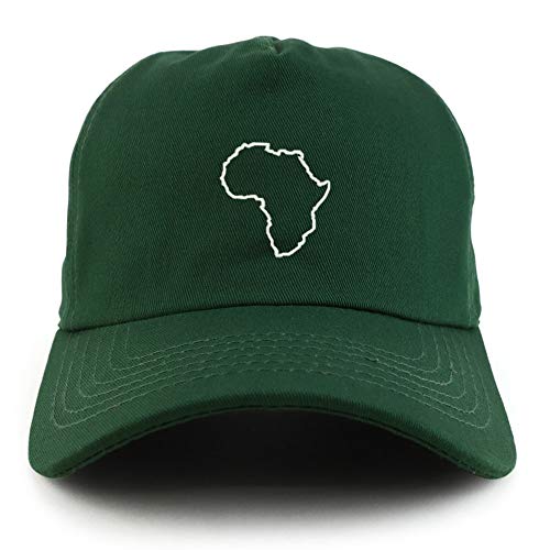 Trendy Apparel Shop Africa Map Outline Unstructured 5 Panel Dad Baseball Cap