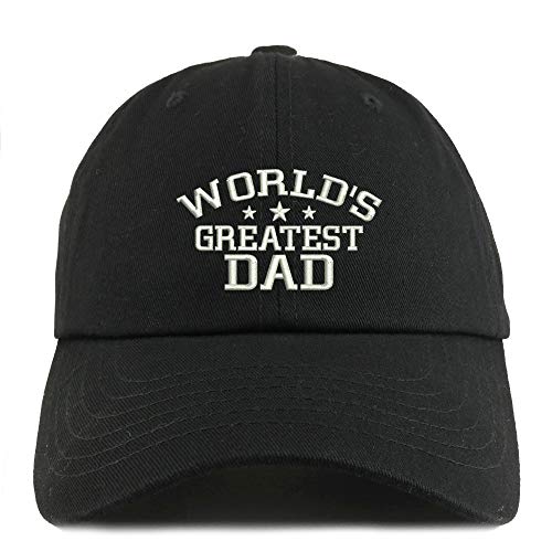 Trendy Apparel Shop World's Greatest Dad Solid Adjustable Unstructured Dad Hat