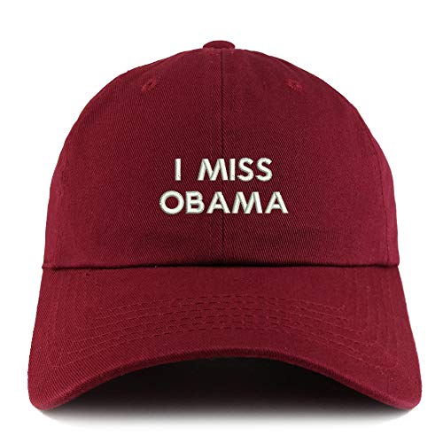 Trendy Apparel Shop I Miss Obama Solid Adjustable Unstructured Dad Hat