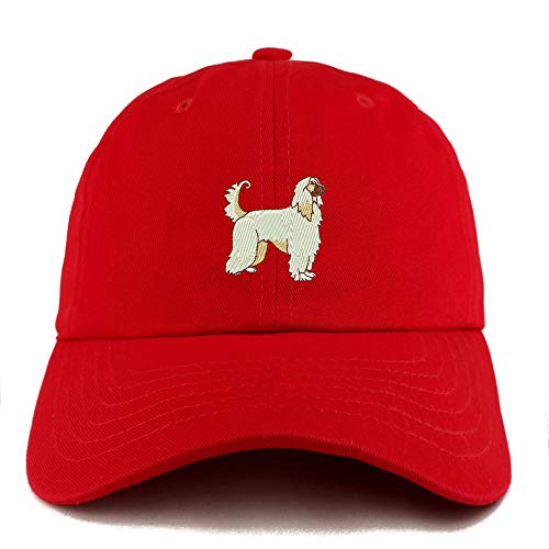 Trendy Apparel Shop Afghan Dog Embroidered Low Profile Soft Cotton Dad Hat Cap