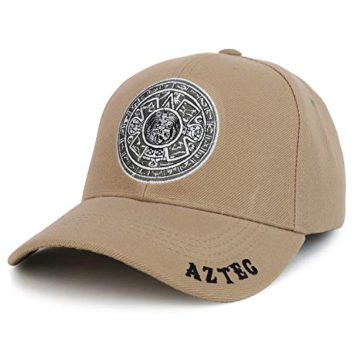 Trendy Apparel Shop Aztec Mayan Doomsday Calendar Embroidered Baseball Cap