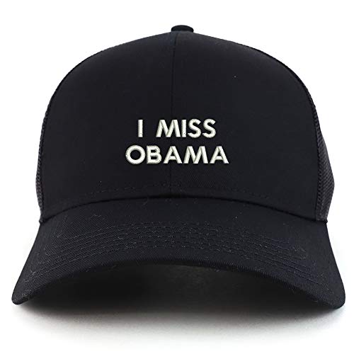 Trendy Apparel Shop I Miss Obama Structured High Profile Trucker Cap