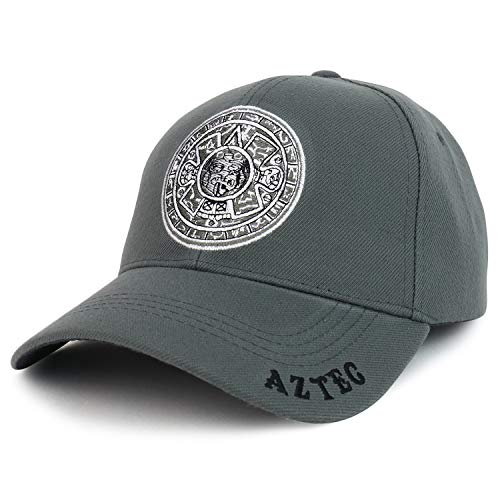 Trendy Apparel Shop Aztec Mayan Doomsday Calendar Embroidered Baseball Cap