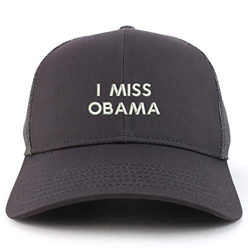 Trendy Apparel Shop I Miss Obama Structured High Profile Trucker Cap