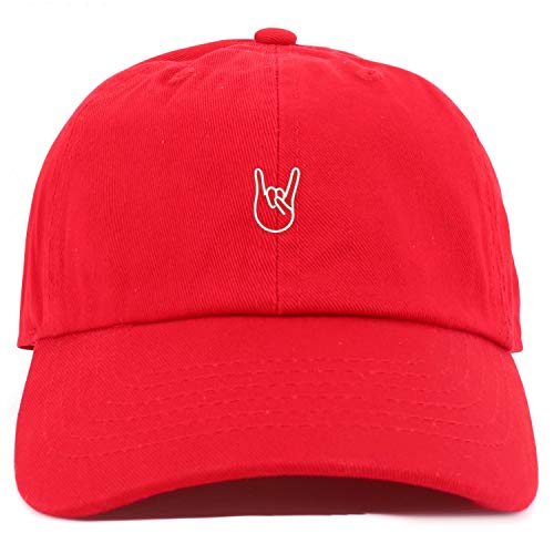 Trendy Apparel Shop Youth Rock On Logo Adjustable Soft Crown Baseball Cap