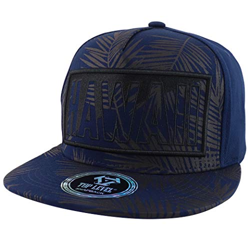 Trendy Apparel Shop Hawaii Big Box Embroidered 5 Panel Flatbill Snapback Baseball Cap