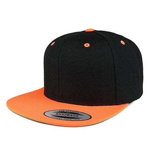 Trendy Apparel Shop Flexfit Brand Premium Two Tone Classic Flatbill Snapback Cap