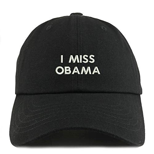 Trendy Apparel Shop I Miss Obama Solid Adjustable Unstructured Dad Hat