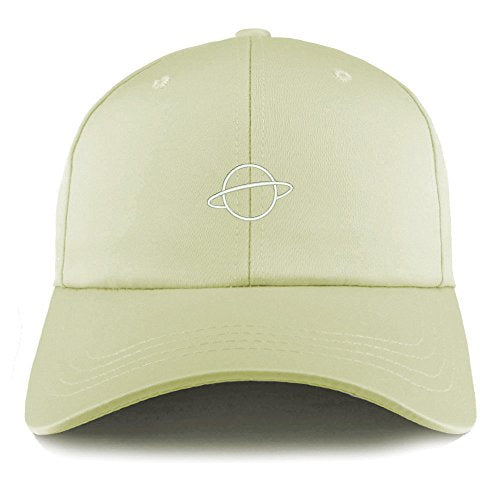 Trendy Apparel Shop Planet Embroidered Structured Satin Adjustable Cap