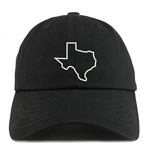 Trendy Apparel Shop Texas Outline Solid Adjustable Unstructured Dad Hat