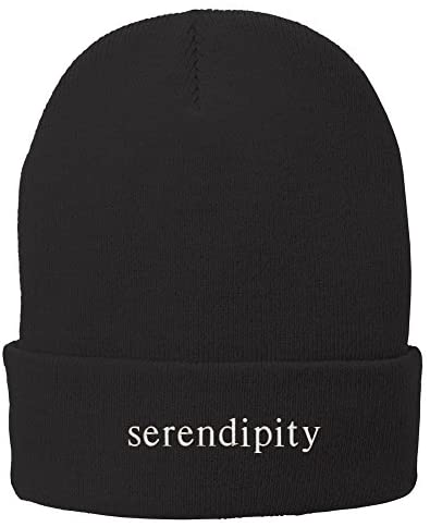 Trendy Apparel Shop Serendipity Embroidered Super Stretch Winter Cuff Long Beanie