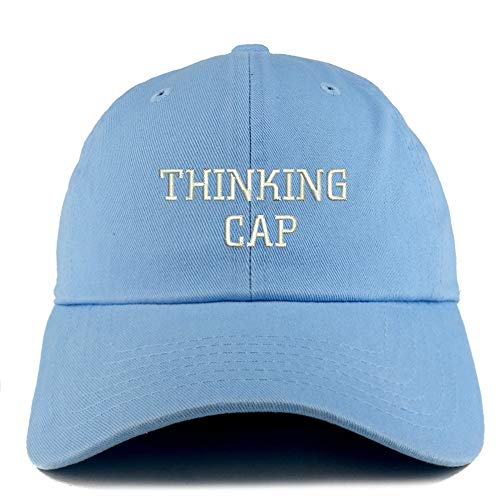 Trendy Apparel Shop Thinking Cap Solid Adjustable Unstructured Dad Hat