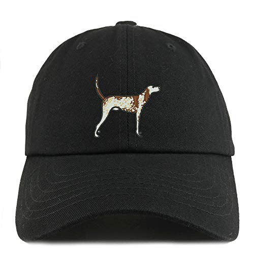 Trendy Apparel Shop Pointer Dog Embroidered Low Profile Soft Cotton Dad Hat Cap