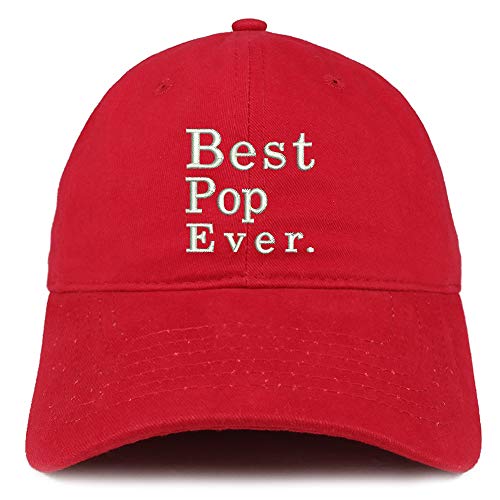 Trendy Apparel Shop Best POP Ever Embroidered Soft Crown 100% Brushed Cotton Cap