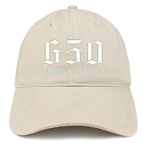 Trendy Apparel Shop 650 Born and Raised San Francisco Embroidered Brushed Cap