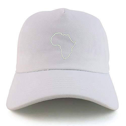 Trendy Apparel Shop Africa Map Outline Unstructured 5 Panel Dad Baseball Cap