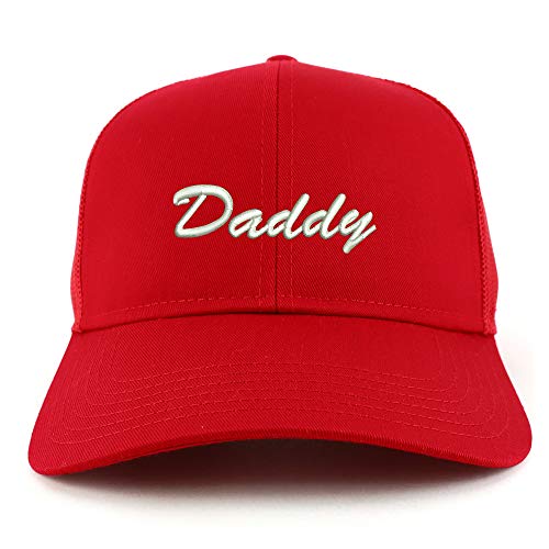 Trendy Apparel Shop Daddy Script Font Structured High Profile Trucker Cap