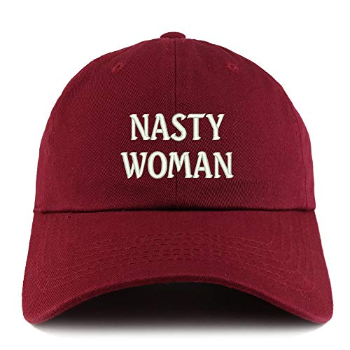 Trendy Apparel Shop Nasty Woman Solid Adjustable Unstructured Dad Hat