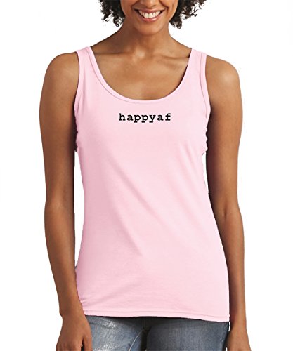 Trendy Apparel Shop Happyaf Printed Women's Premium Relaxed Modern Fit Cotton Tank Top