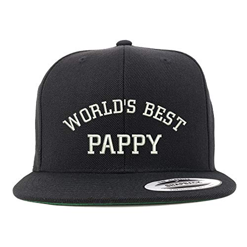 Trendy Apparel Shop World's Best Pappy Structured Flatbill Snapback Cap