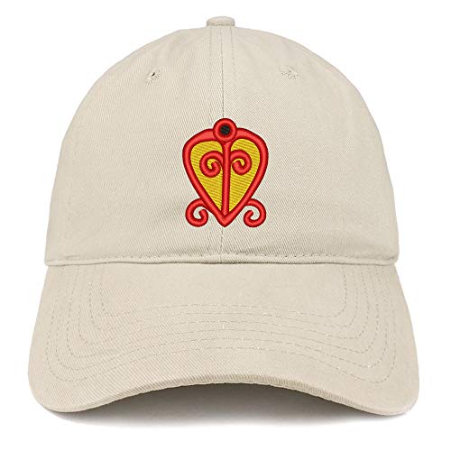 Trendy Apparel Shop Adinkra Power of Love Soft Crown 100% Brushed Cotton Cap