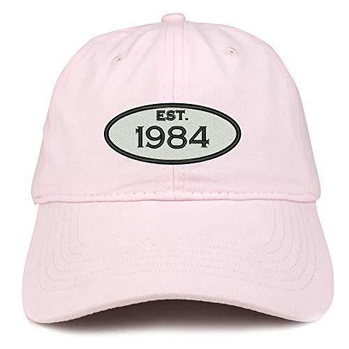 Trendy Apparel Shop Established 1984 Embroidered 37th Birthday Gift Soft Crown Cotton Cap