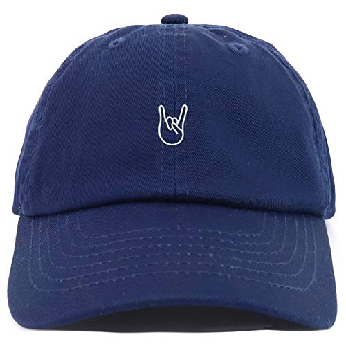 Trendy Apparel Shop Youth Rock On Logo Adjustable Soft Crown Baseball Cap