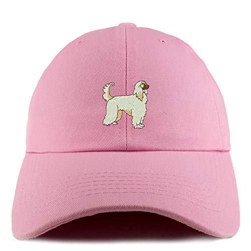 Trendy Apparel Shop Afghan Dog Embroidered Low Profile Soft Cotton Dad Hat Cap