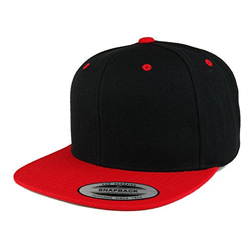 Trendy Apparel Shop Flexfit Brand Premium Two Tone Classic Flatbill Snapback Cap