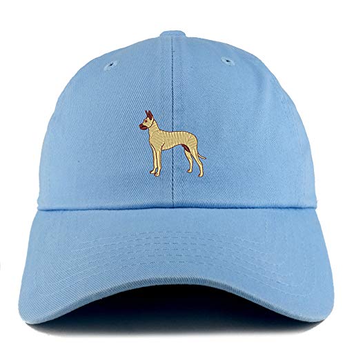 Trendy Apparel Shop Great Dane Dog Embroidered Low Profile Soft Cotton Dad Hat Cap