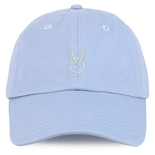 Trendy Apparel Shop Youth Rock On Logo Unstructured Cotton Baseball Cap